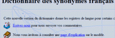 Dictionnaire des synonymes français