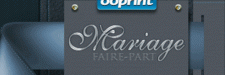 Faire-part de mariage à personnaliser par ooprint.fr