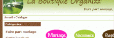 Boutique de faire-part pas cher, mariage, naissance. organizz-boutique.com