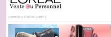 Loréal Vente au personnel